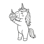 coloriage Licorne update à imprimer pour enfant de 6 ans
