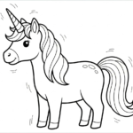 coloriage Licorne update à imprimer pdf
