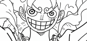 coloriage Luffy update a imprimer