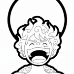coloriage Luffy update à imprimer pour enfant de 9 ans