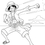 coloriage Luffy update et dessins