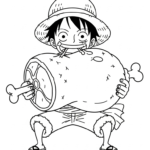 coloriage Luffy update a dessiner en ligne