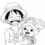coloriage Luffy update pour enfant de 10 ans