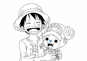 coloriage Luffy update pour enfant de 10 ans