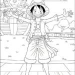 coloriage Luffy update pour enfant de 10 ans