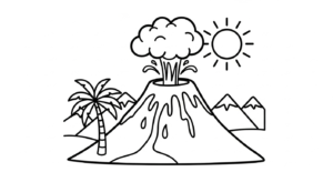 coloriage Paysage update pour primaire