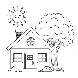 a imprimer coloriage Paysage update gratuit