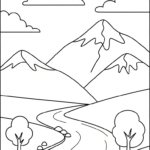 coloriage Paysage update a dessiner et imprimer
