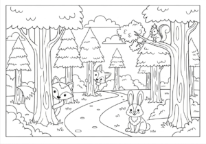 a imprimer coloriage Paysage update gratuit