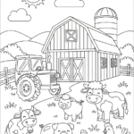 coloriage Paysage update et decoupage a imprimer gratuit