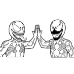 coloriage Venom update à imprimer pour enfants