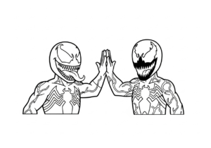 coloriage Venom update à imprimer pour enfants