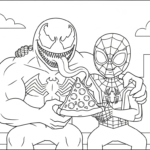 coloriage Venom update et dessin a imprimer