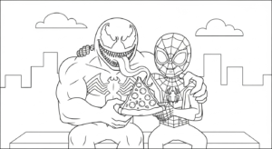coloriage Venom update et dessin a imprimer