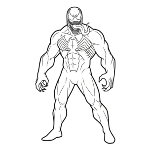 coloriage Venom update gratuit à imprimer