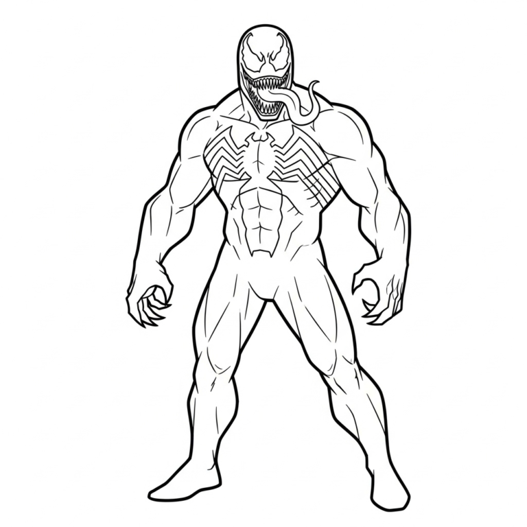 Tranh tô màu Venom