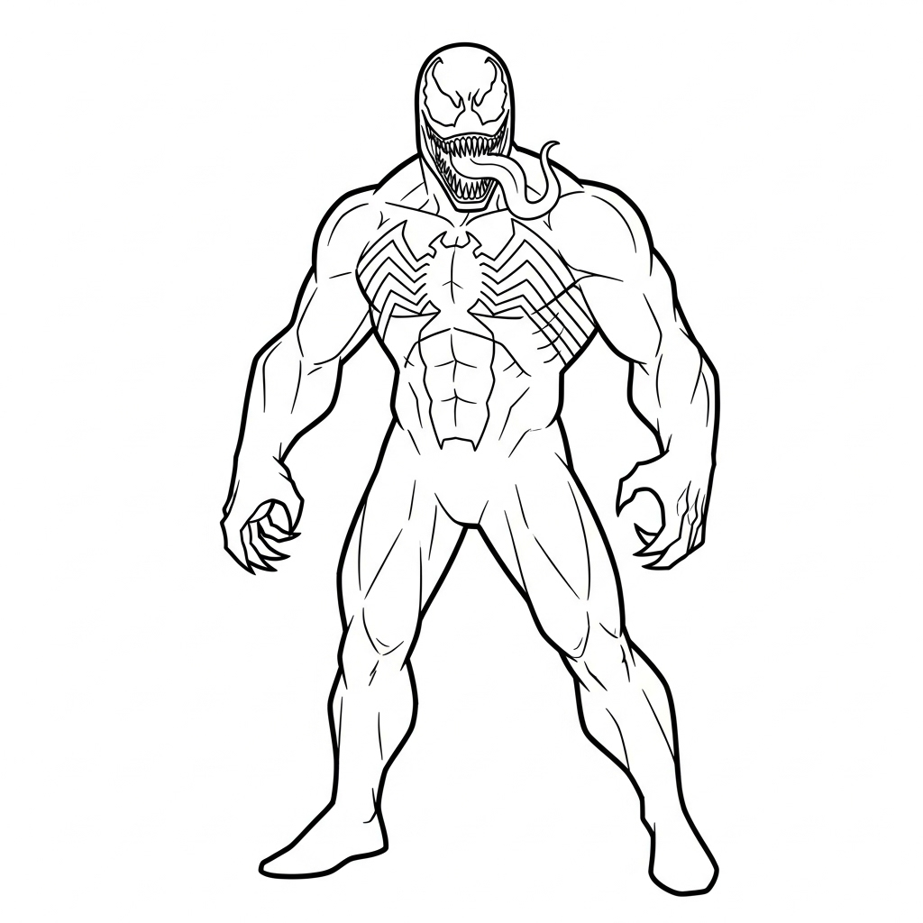 Tranh tô màu Venom