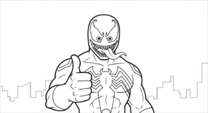 coloriage Venom update a dessiner et imprimer
