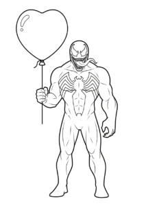 coloriage Venom update et decoupage