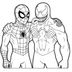 coloriage Venom update à imprimer kawaii