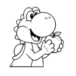 coloriage Yoshi update pour enfant