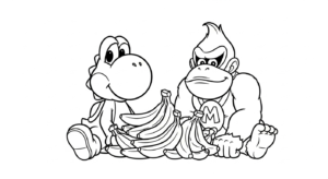 coloriage Yoshi update a imprimer
