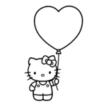 coloriage hello Kitty update educatif pour enfant
