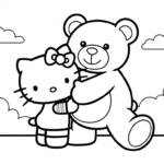 image pour coloriage hello Kitty update enfant