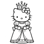 coloriage hello Kitty update et apprentissage