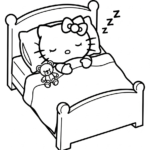 coloriage hello Kitty update pour enfant de 4 ans