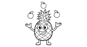 coloriage Ananas a imprimer gratuit