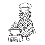 coloriage Ananas d