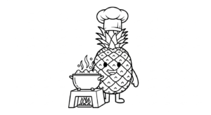 coloriage Ananas d