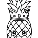 coloriage Ananas a dessiner en ligne