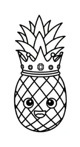 coloriage Ananas a dessiner en ligne
