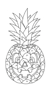 imprimer coloriage Ananas pour enfant
