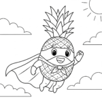 a imprimer coloriage Ananas gratuit