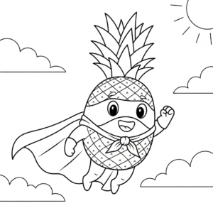 a imprimer coloriage Ananas gratuit