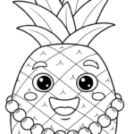 coloriage Ananas à imprimer pdf gratuit
