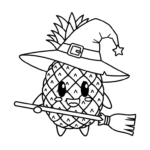 coloriage Ananas gratuit pour enfants