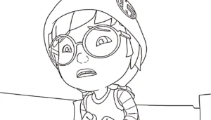 coloriage BOBOIBOY pour enfant de 3 ans