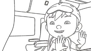 coloriage BOBOIBOY pour enfants à imprimer