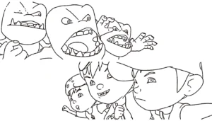 coloriage BOBOIBOY à imprimer pdf