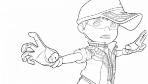 coloriage BOBOIBOY et apprentissage