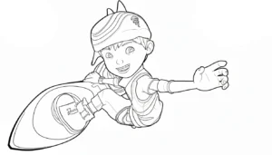 coloriage BOBOIBOY pour enfants