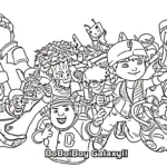 coloriage BOBOIBOY a colorier en ligne gratuitement