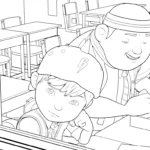 coloriage BOBOIBOY à imprimer pour enfant de 4 ans