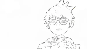 coloriage BOBOIBOY pour enfants a imprimer gratuit