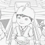 coloriage BOBOIBOY pour enfant de 8 ans