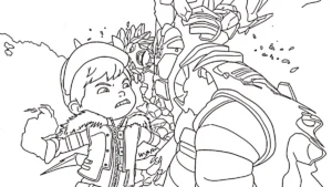 coloriage BOBOIBOY et decoupage a imprimer gratuit